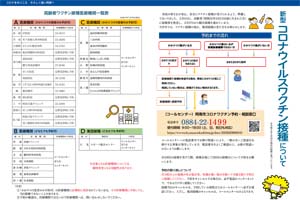 新型コロナウイルスワクチン接種について