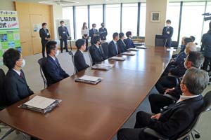 地域おこし協力隊、移住促進コーディネーター　辞令交付式